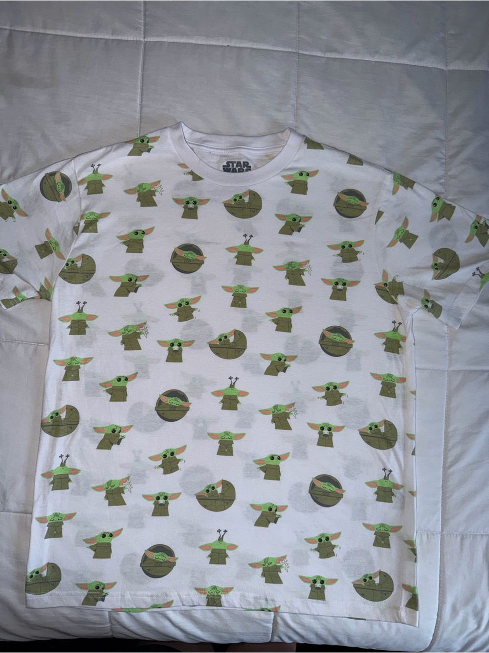 Star Wars Grogu White Tee - Large